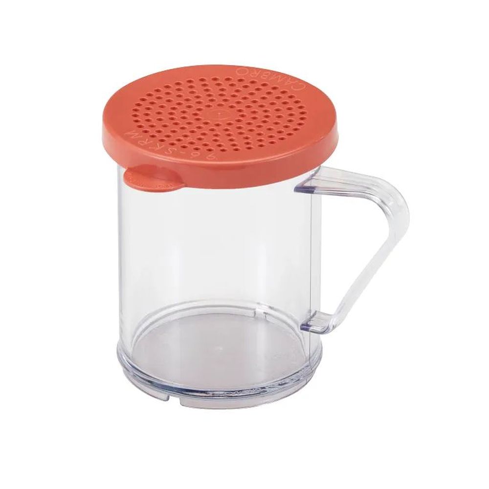 Cambro Camwear Clear Shaker With Medium Ground Lid, 10 Ounce Capacity -- 12 Per Case