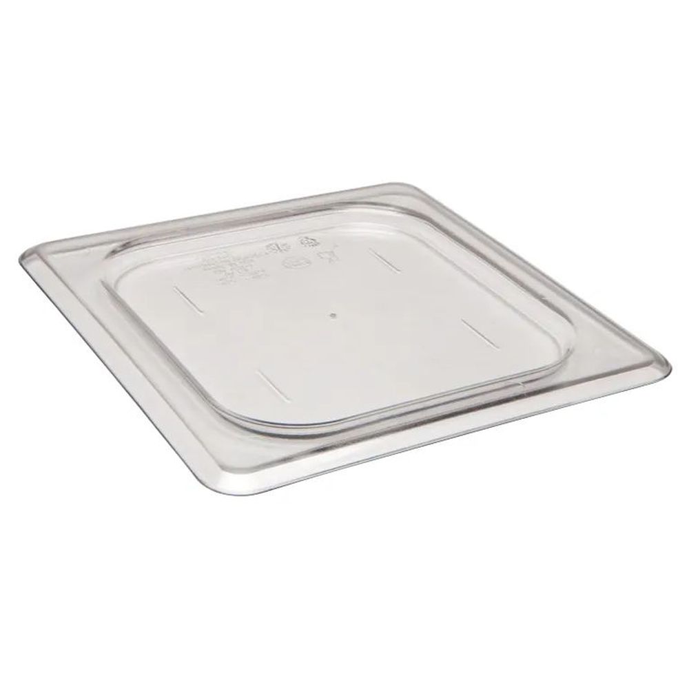 Cambro Camwear One Sixth Size Clear Flat Lid For Food Pan, 6.375 X 6.937 Inch