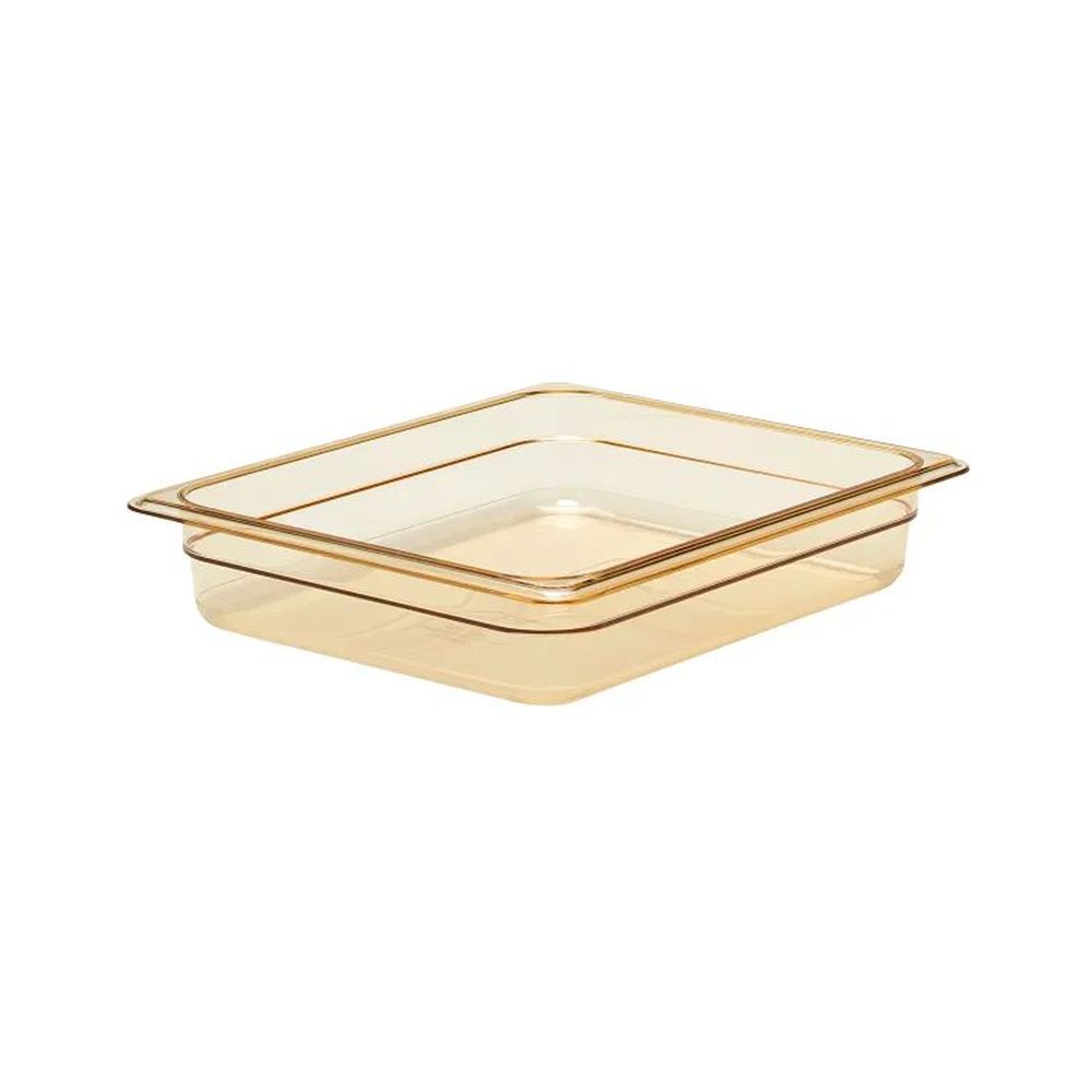 Cambro H-pan Amber Gn 1/2 Half Size 4.1 Quart High Heat Food Pan, 10 7/16 X 12 3/4 X 2 1/2 Inch -- 6 Per Case