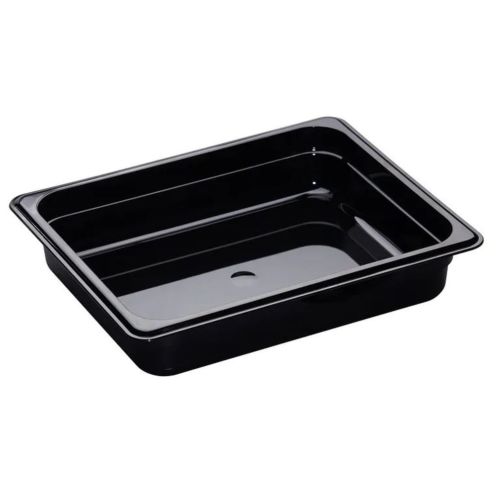 Cambro H-pan Black Gn 1/2 Half Size 4.1 Quart High Heat Food Pan, 10 7/16 X 12 3/4 X 2 1/2 Inch -- 6 Per Case
