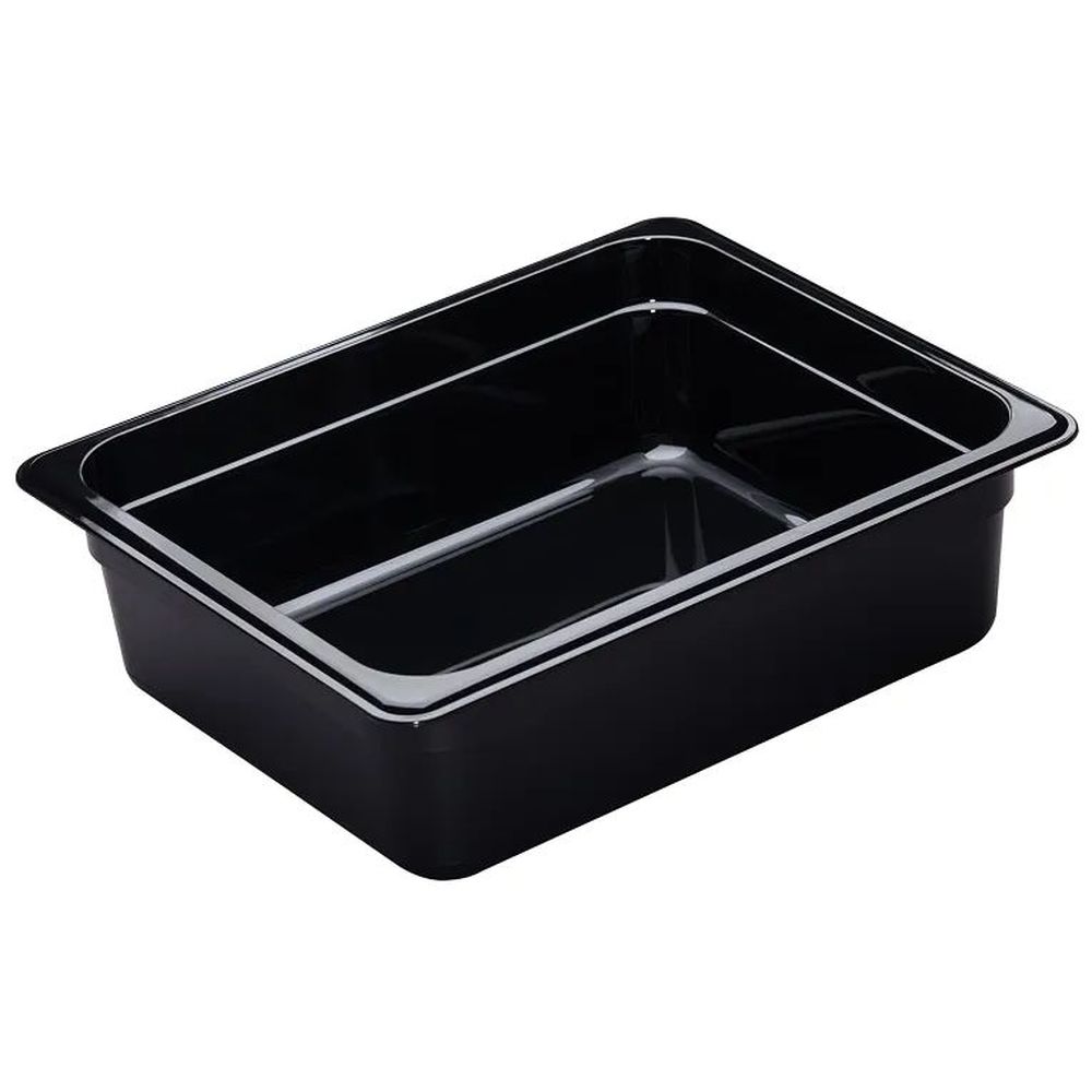 Cambro H-pan Black Gn 1/2 Half Size 6.3 Quart High Heat Food Pan, 10 7/16 X 12 3/4 X 4 Inch -- 6 Per Case