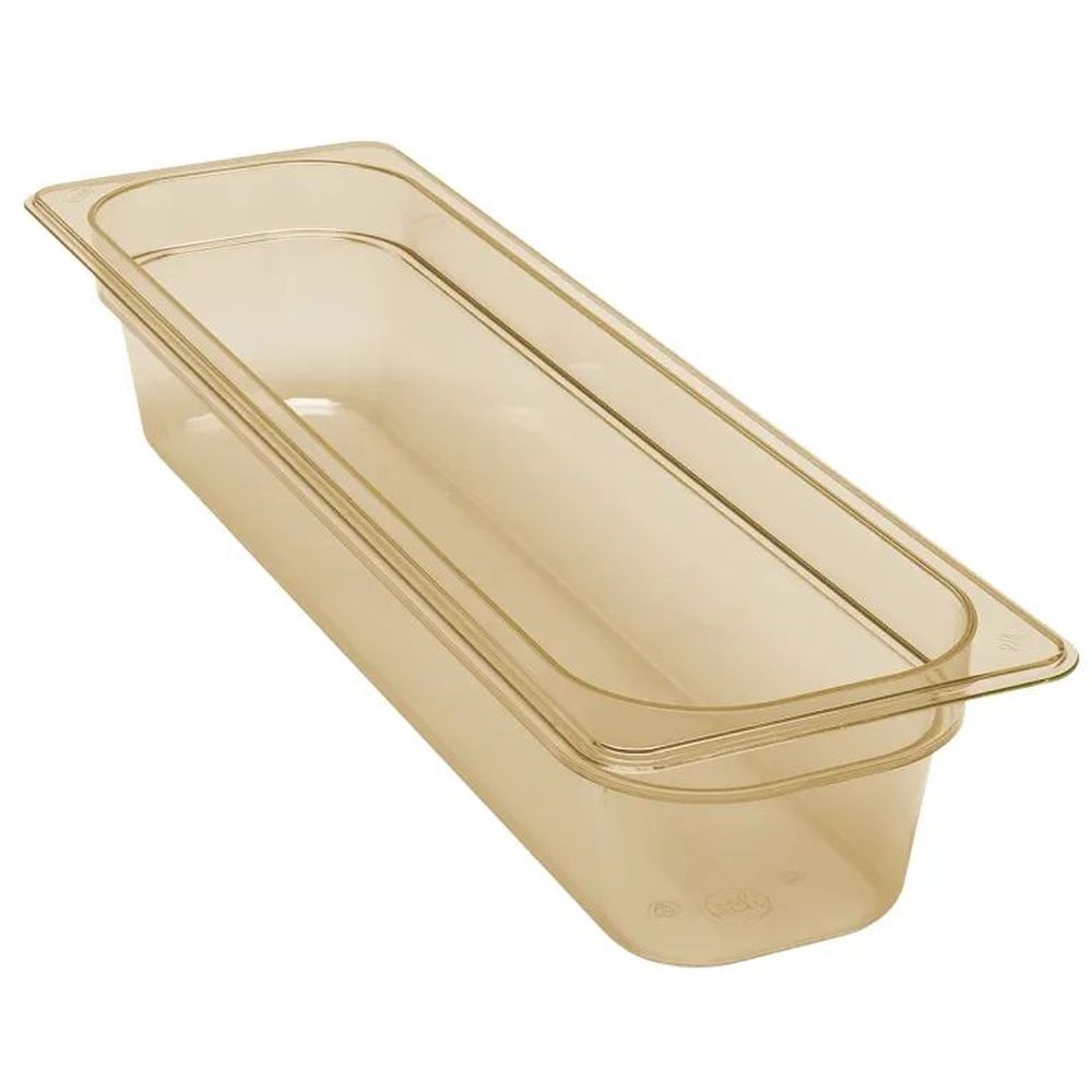 Cambro H-pan Amber Gn 1/2 Half Size Long 5.3 Quart High Heat Food Pan, 6 3/8 X 20 7/8 X 4 Inch -- 6 Per Case