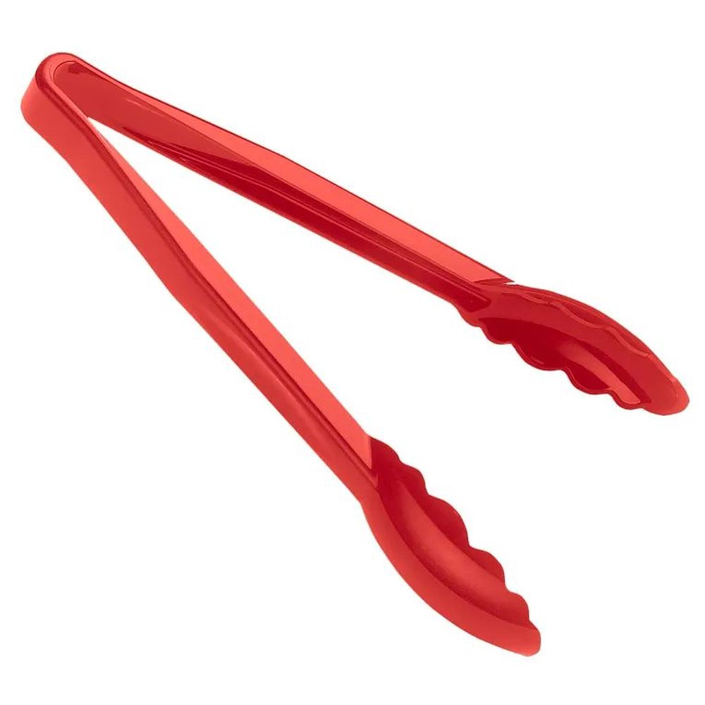 Cambro Camwear Red Scallop Grip Tong, 9 Inch -- 12 Per Case