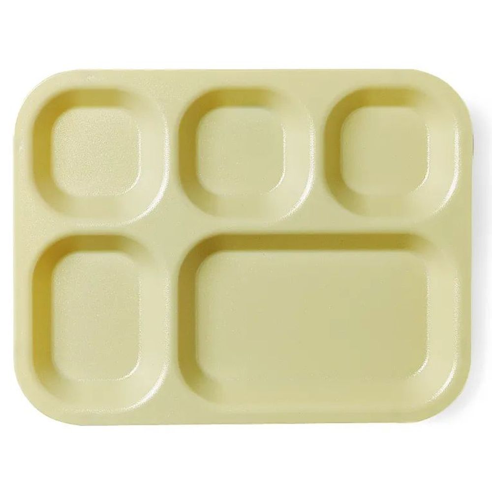 Cambro Tan Co Polymer 5 Compartment Serving Tray, 10 11/16 X 13 7/8 X 1 1/8 Inch -- 24 Per Case