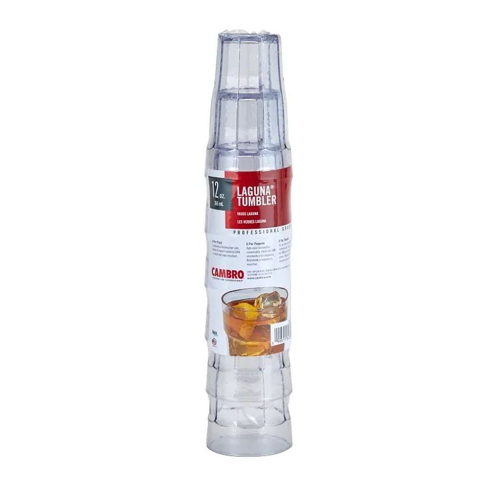 Laguna Clear Cash And Carry Tumbler, 12 Ounce -- 6 Per Case