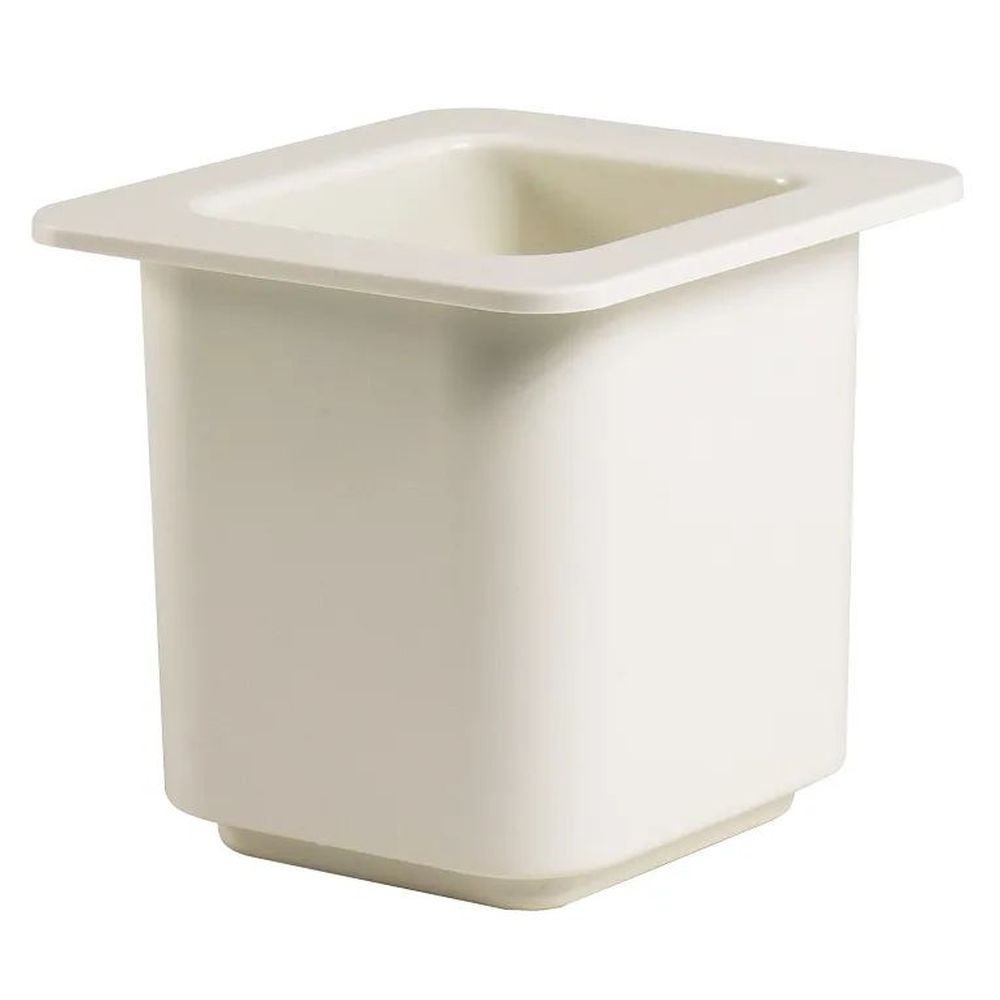 Cambro Coldfest White 1.5 Quart One Sixth Size Food Pan, 6 3/8 X 6 3/4 X 6 Inch