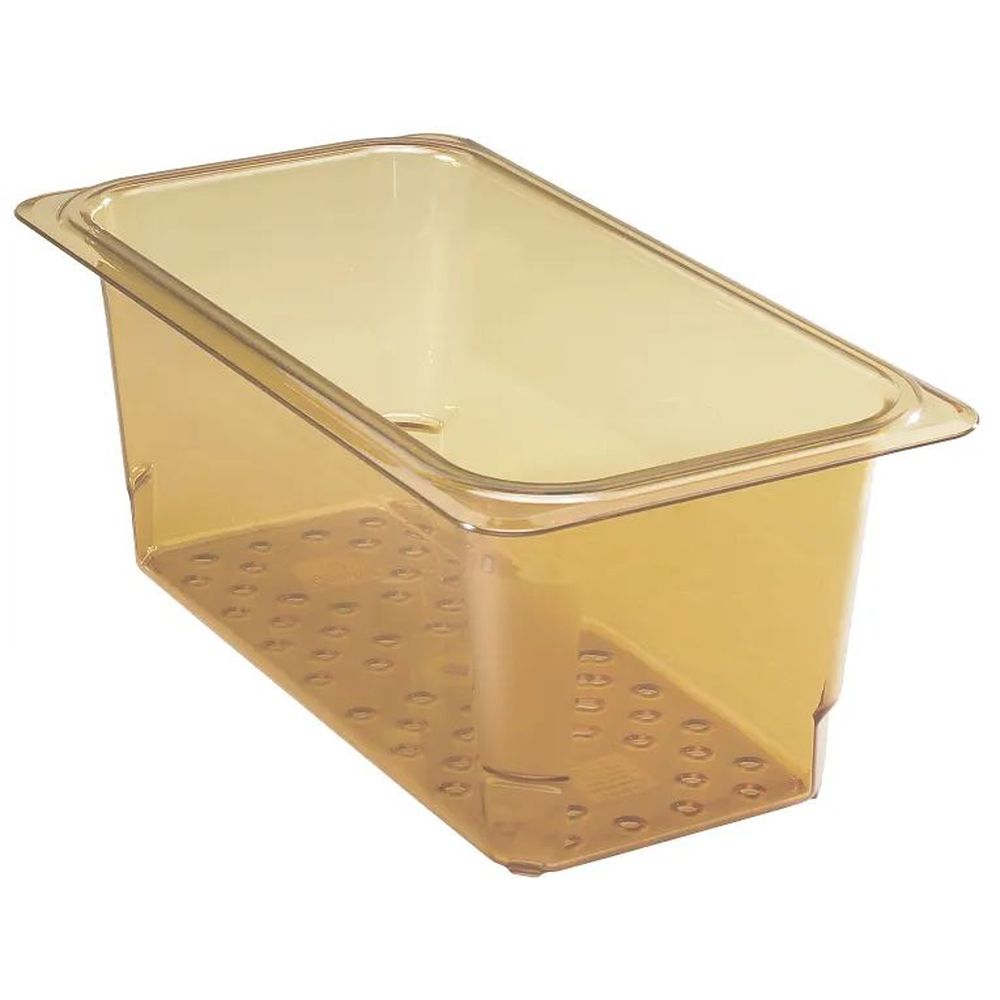 Cambro H-pan Amber Gn 1/ 3 Third Size High Heat Colander Pan, 6 15?16 X 12 3?4 X 5 Inch -- 6 Per Case