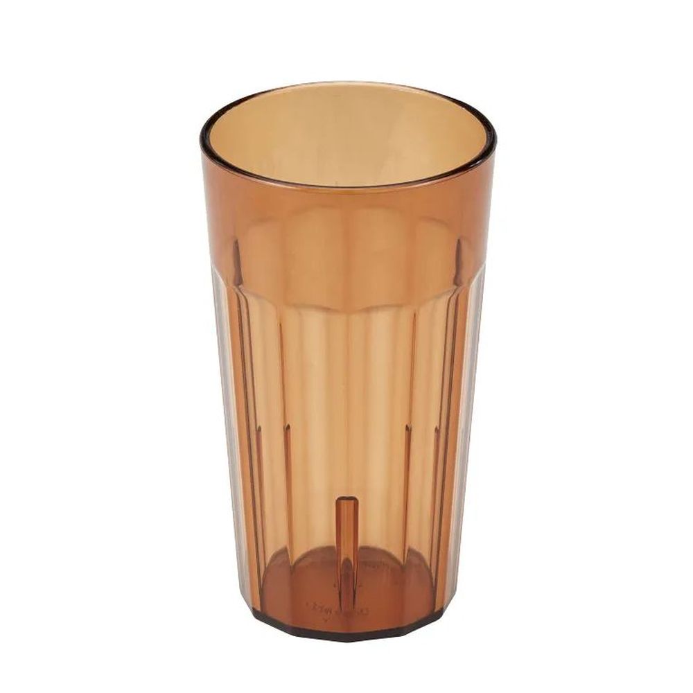Cambro Amber San Plastic Newport Tumbler, 12.6 Ounce Capacity -- 36 Per Case