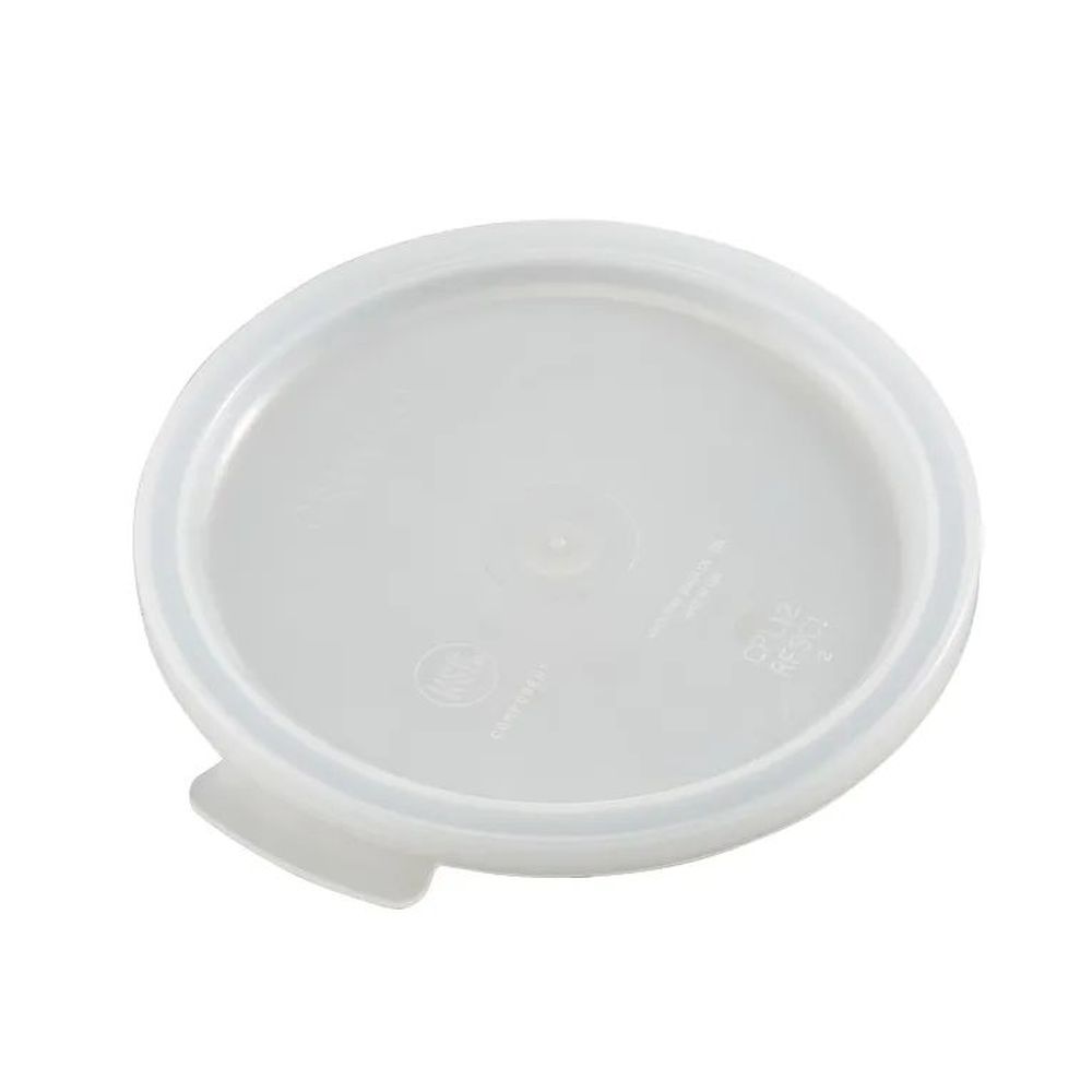 Cambro Natural White Lid For 1 Quart Poly Camrounds Classic Series Food Storage Container -- 12 Per Case