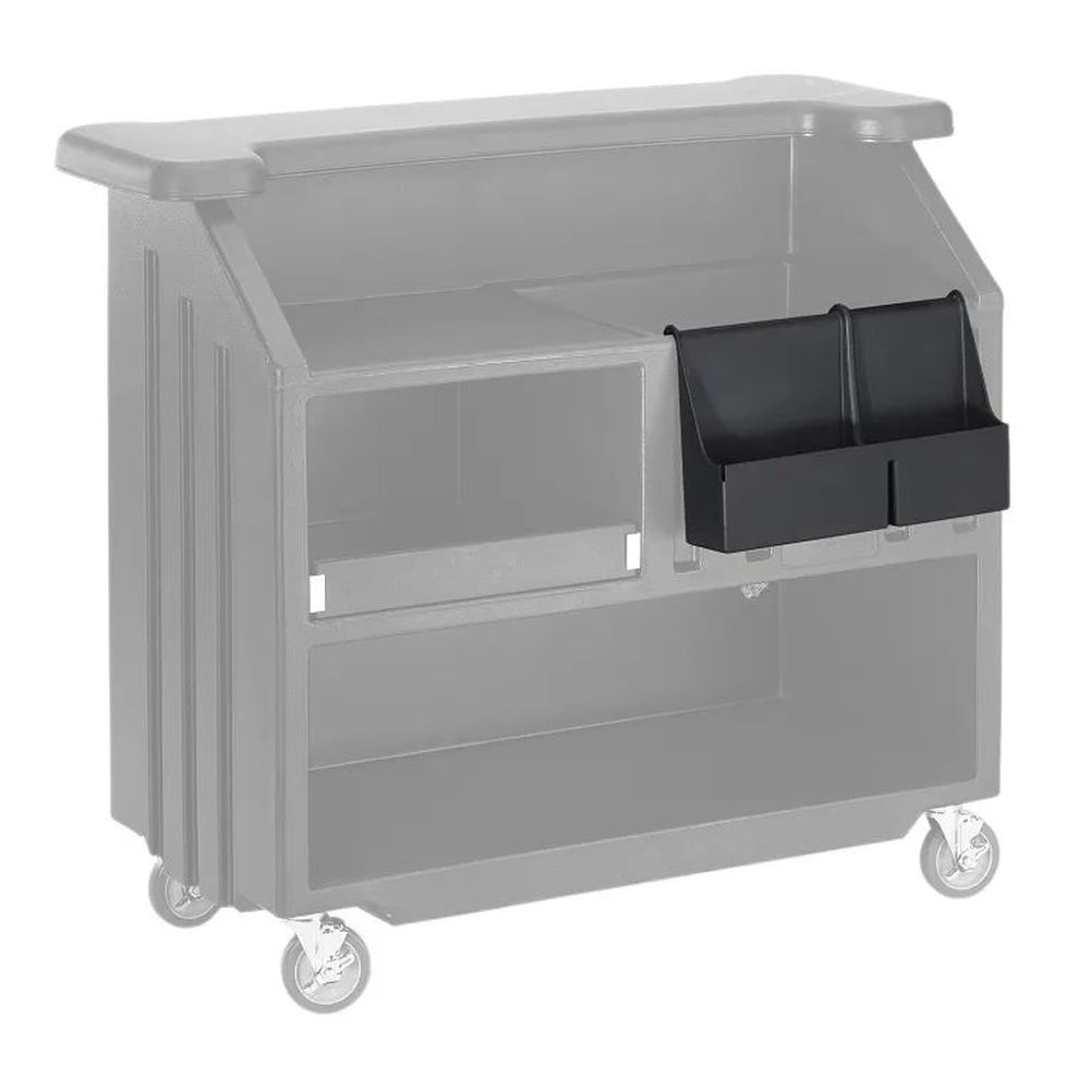 Cambro Cambars Black Polyethylene 5 Bottle Speed Rail For Bar540 And Bar540ds Small Portable Beverage Bar