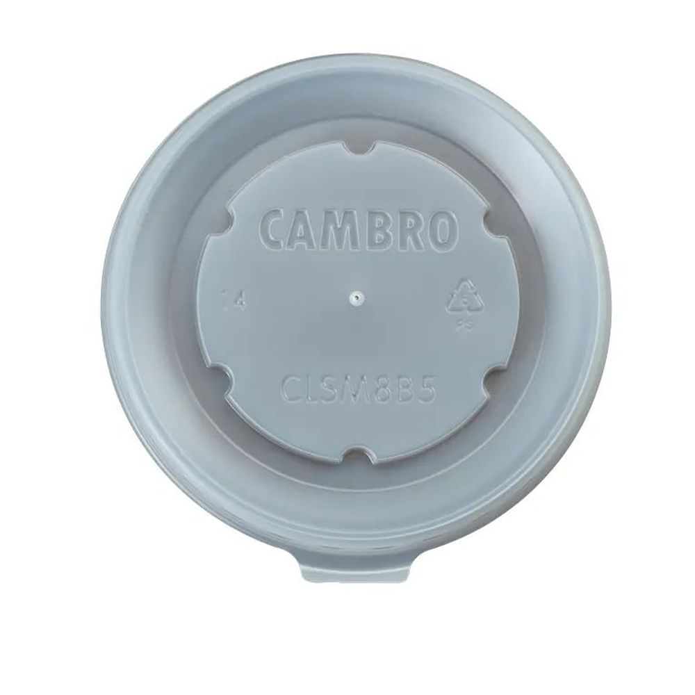 Cambro Shoreline Collection Translucent Small Disposable Lid For Meal Delivery Ware, 3 9?16 X 5?16 Inch -- 1500 Per Case