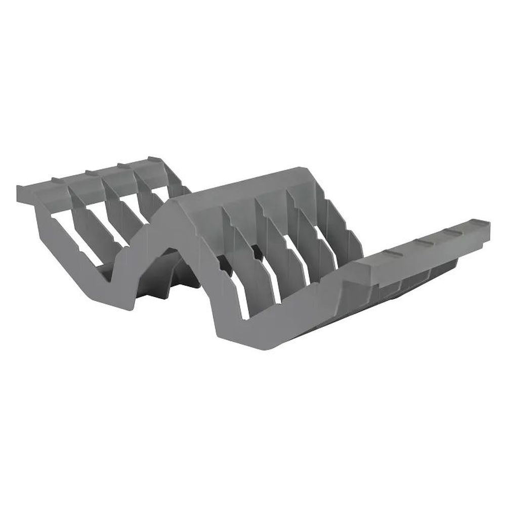 Cambro Camshelving Premium Soft Gray 8 Slot Angled Drying Rack And Storage Cradle For 24 Inch Deep Shelf, 23 5/16 X 10 3/8 X 6 5/16 Inch -- 4 Per Case