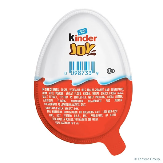 Kinder Joy Chocolate Candy, Shelf Tray, 0.7 Ounce -- 30 Per Case