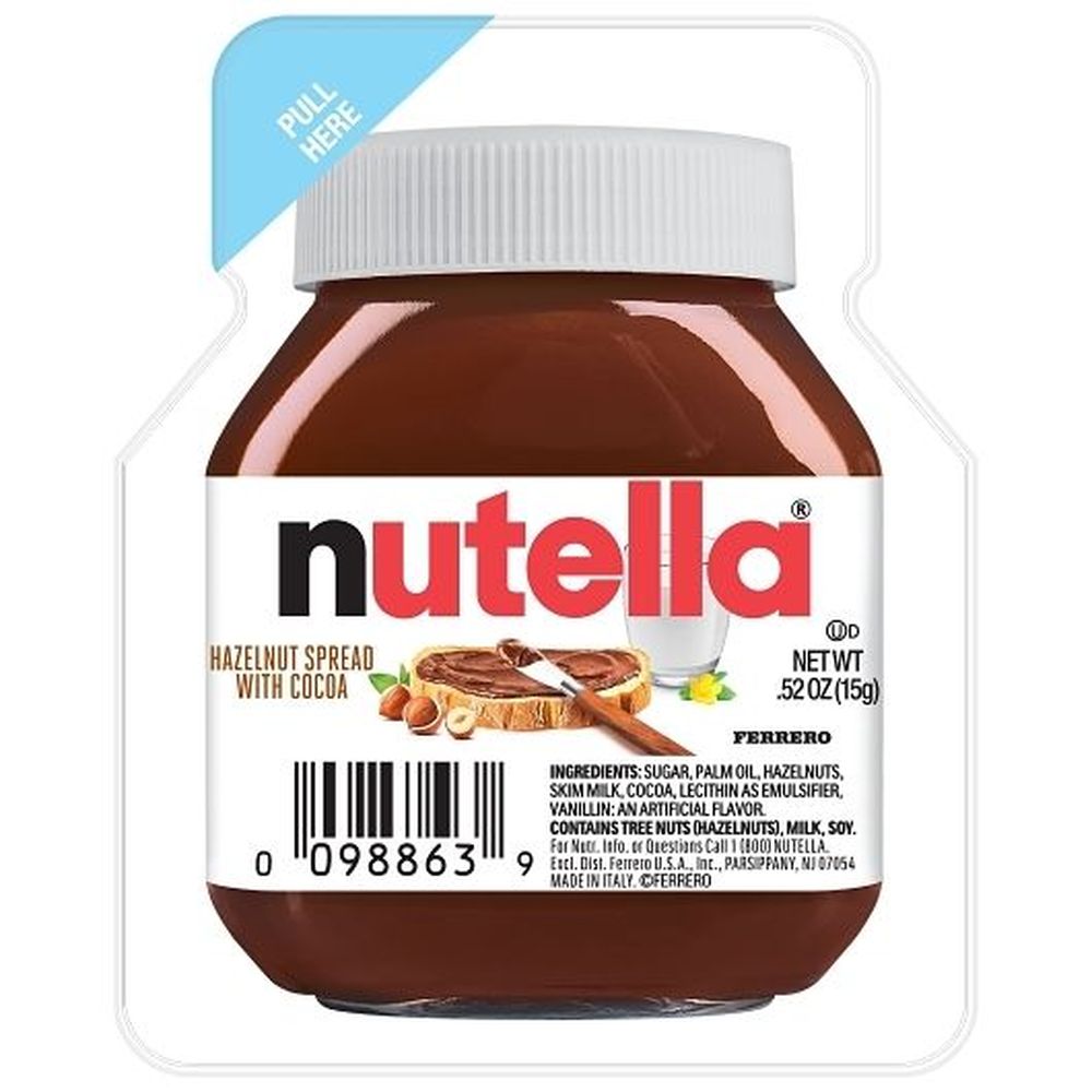 Nutella Original Hazelnut Spread, 0.52 Ounce -- 120 Per Case