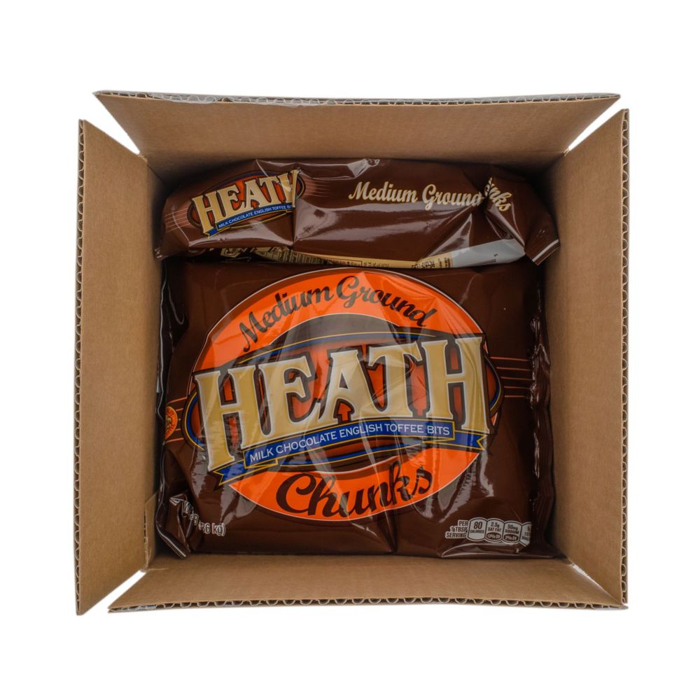 Heath Milk Chocolate English Toffee Medium Grind Chunks, 3 Pound -- 4 Per Case