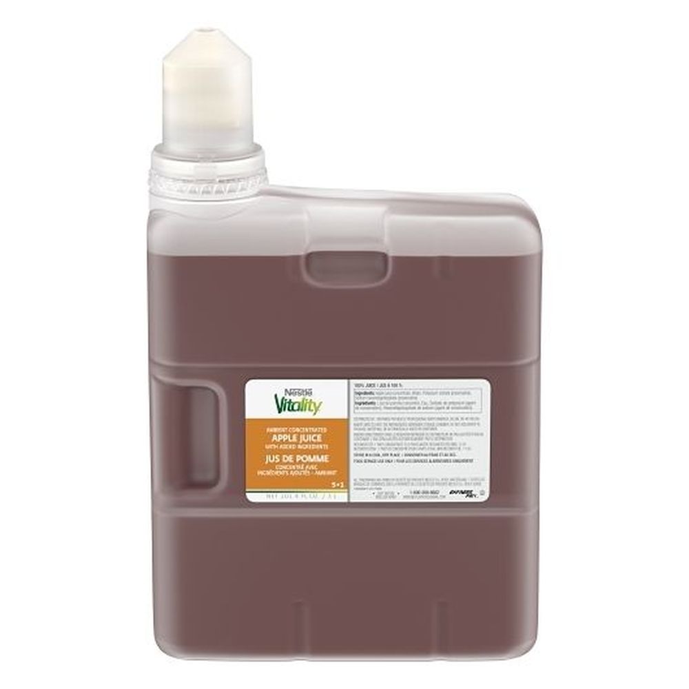 Vitality 5+1 100 Percent Ambient Apple Juice Concentrate, 3 Liter -- 3 Per Case