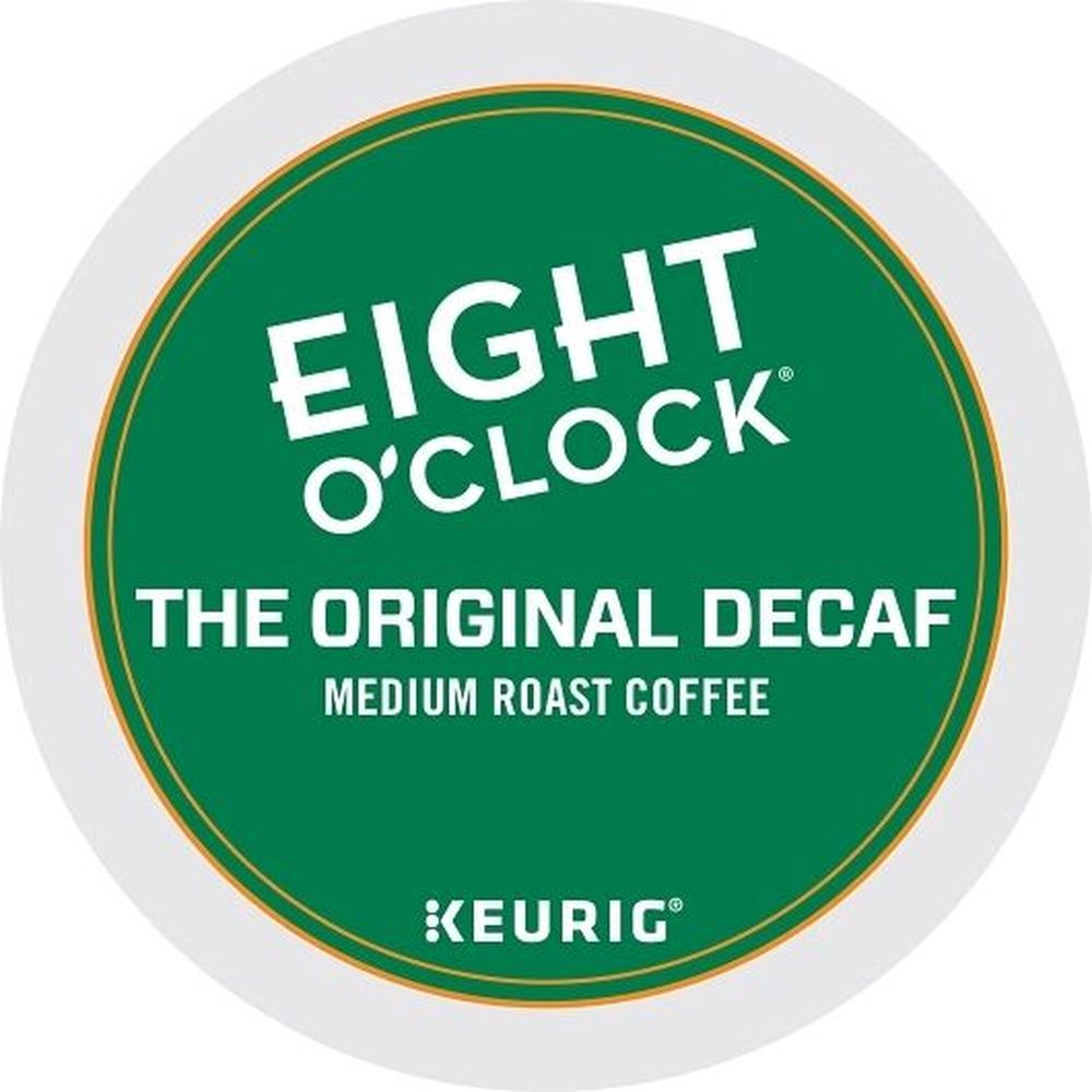 Eight O'clock Original Medium Roast Decaf K-cup Coffee Pod, 24 Count -- 4 Per Case