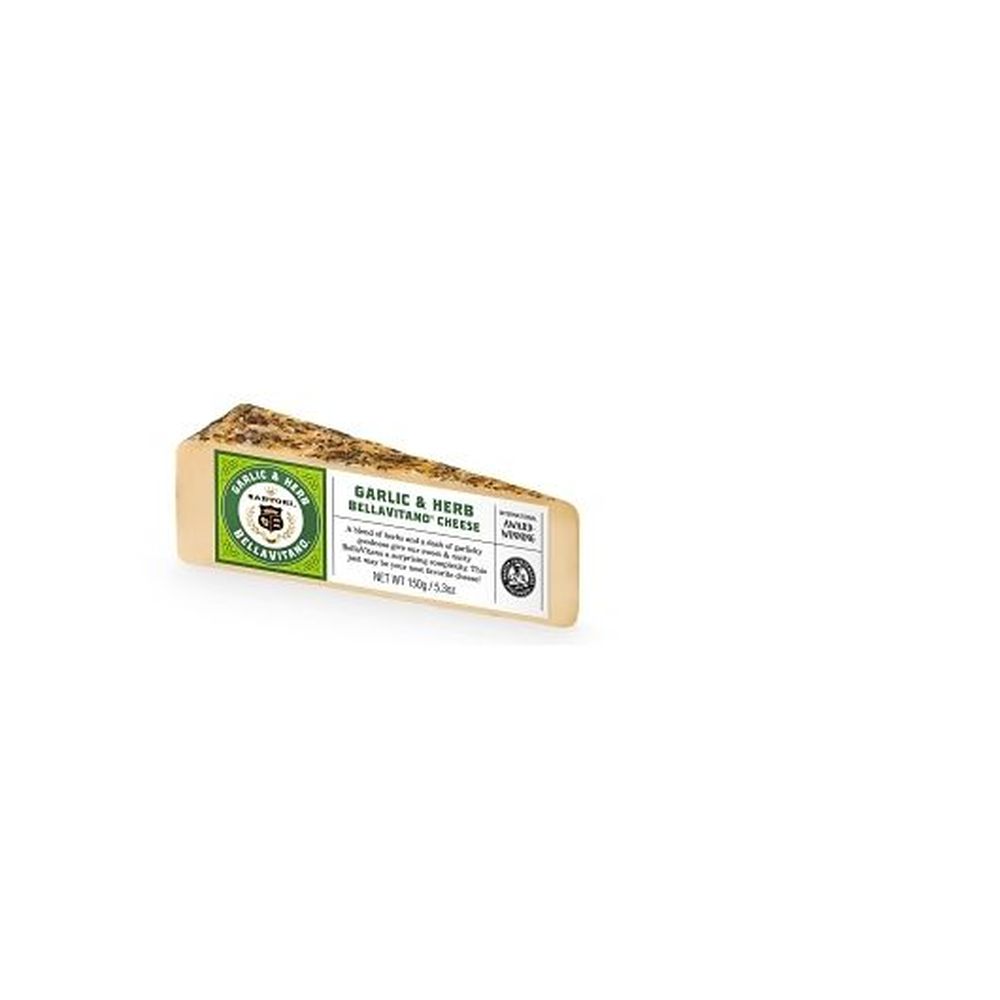 Sartori Garlic And Herb Bellavitano Cheese Wedge, 5.3 Ounce -- 12 Per Case