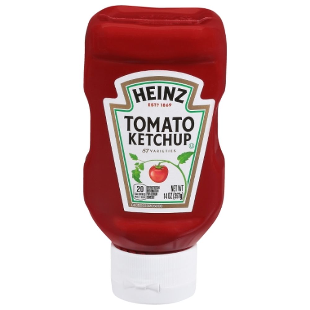 Heinz Red Ketchup, Plastic Top Down Bottle, 14 Ounce -- 16 Per Case