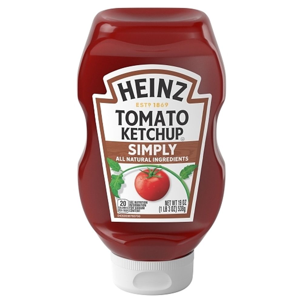 Simply Heinz All Natural Ketchup, 1.188 Pound -- 12 Per Case