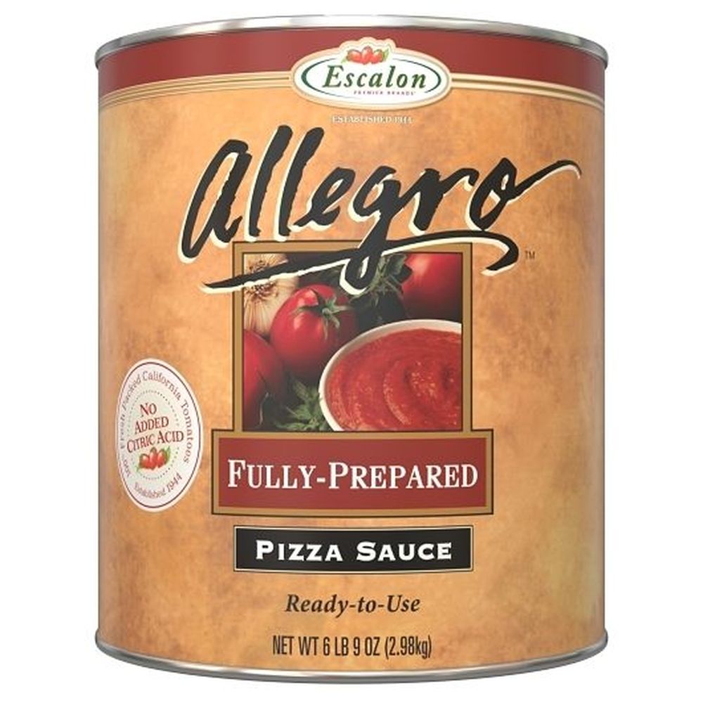 Allegro Fully Prepared Pizza Sauce, 6.38 Pound -- 6 Per Case
