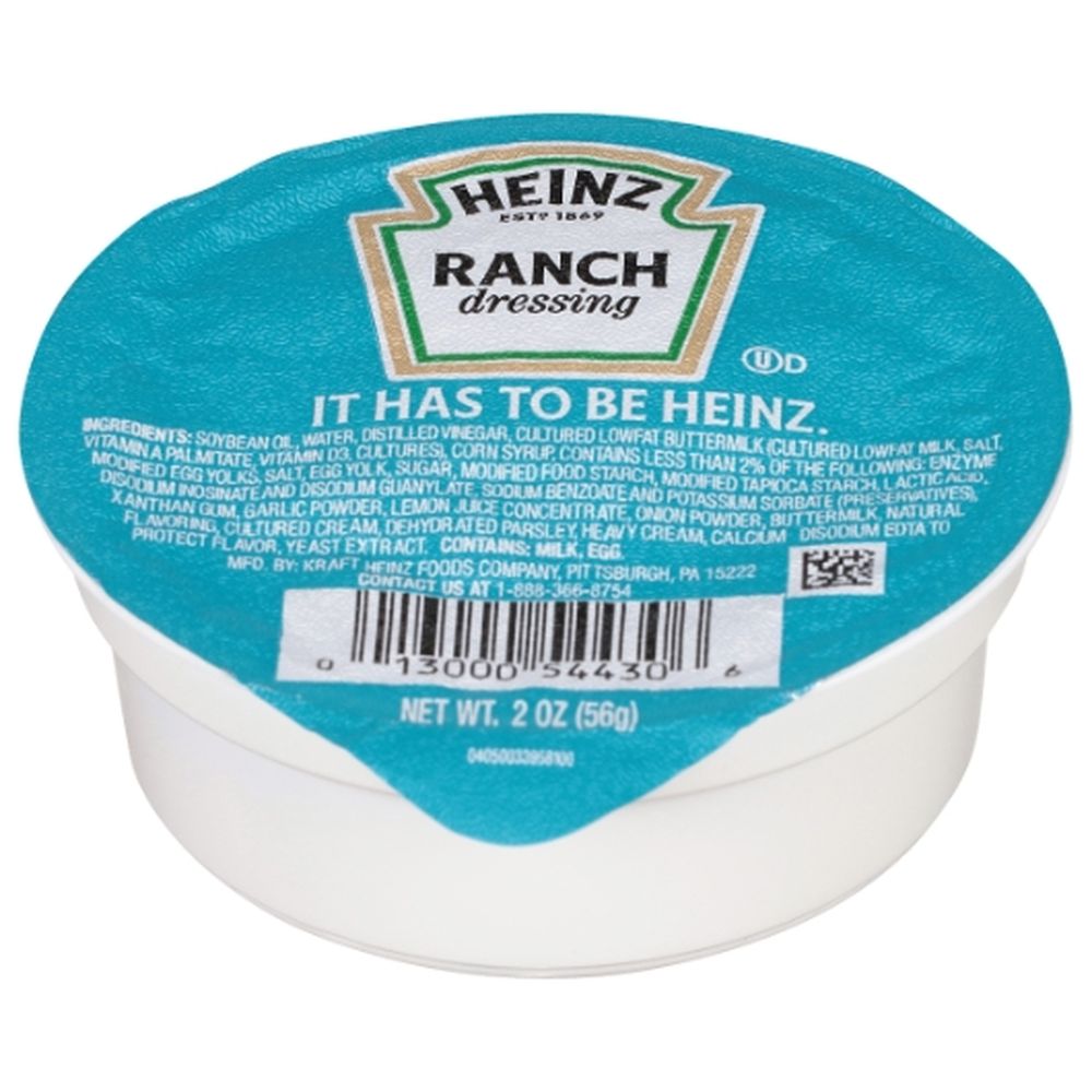 Heinz Ranch Dressing Dipping Cup, 2 Ounce -- 60 Per Case