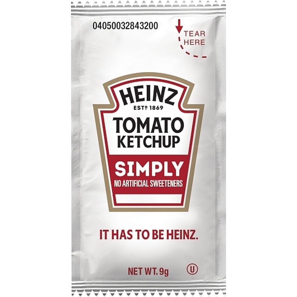 Simply Heinz Ketchup, 9 Gram -- 1000 Per Case
