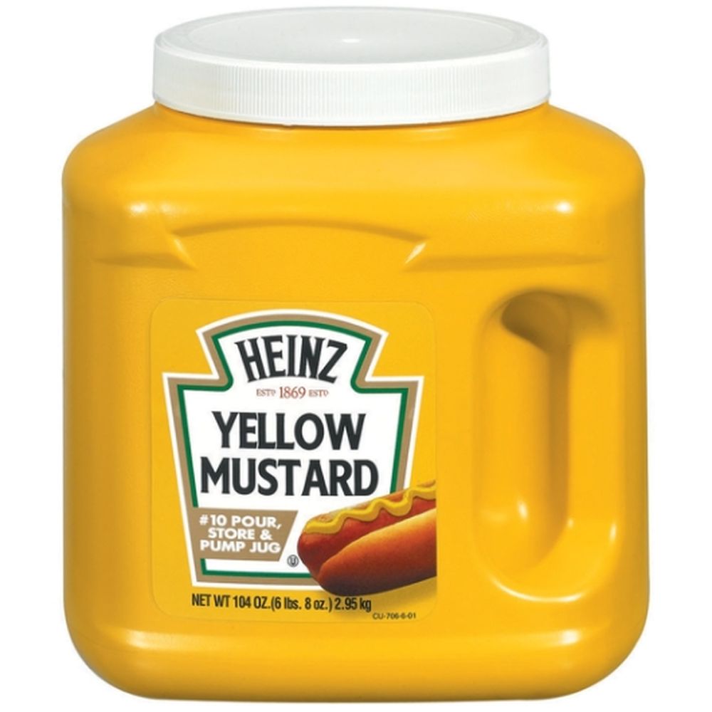 Heinz Yellow Mustard Jug, 104 Ounce -- 6 Per Case