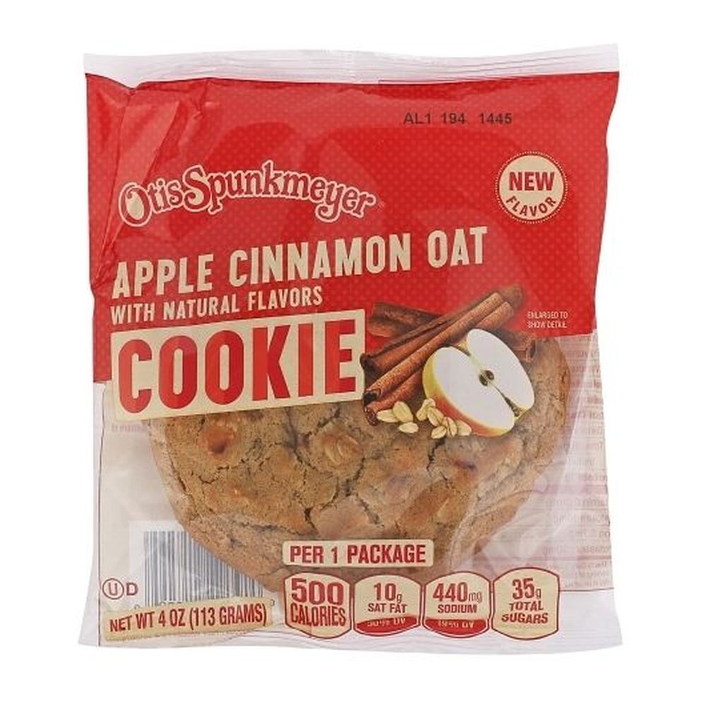 Otis Spunkmeyer Apple Flavored Cinnamon Oat Cookie, 4 Ounce -- 24 Per Case
