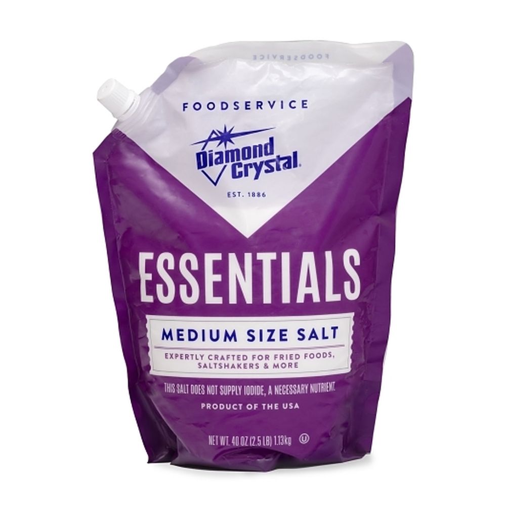 Diamond Crystal Essentials Medium Size Salt, 2.5 Pound -- 12 Per Case