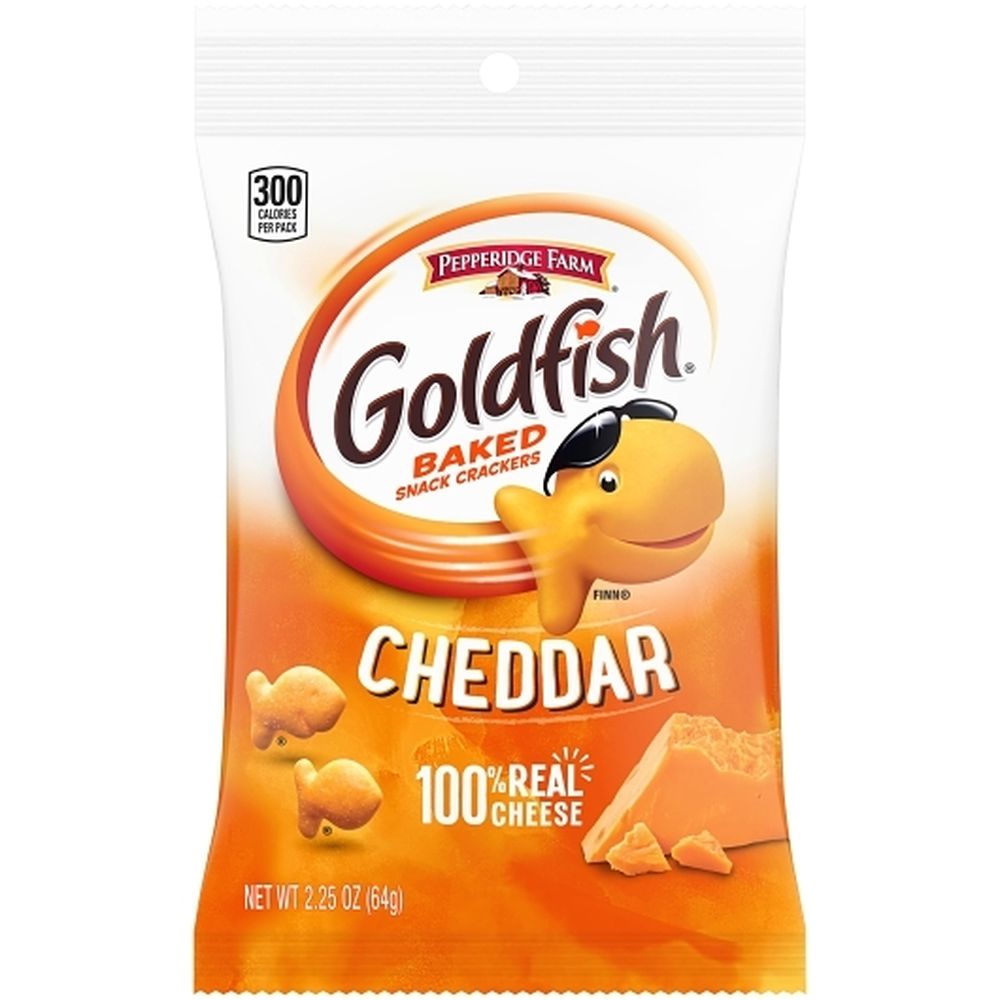 Goldfish Cheddar Baked Snack Crackers, 2.25 Ounce -- 72 Per Case