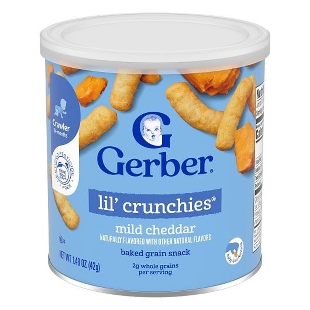 Gerber Graduates Lil Crunchies Cheddar Snack, 1.48 Ounce -- 6 Per Case