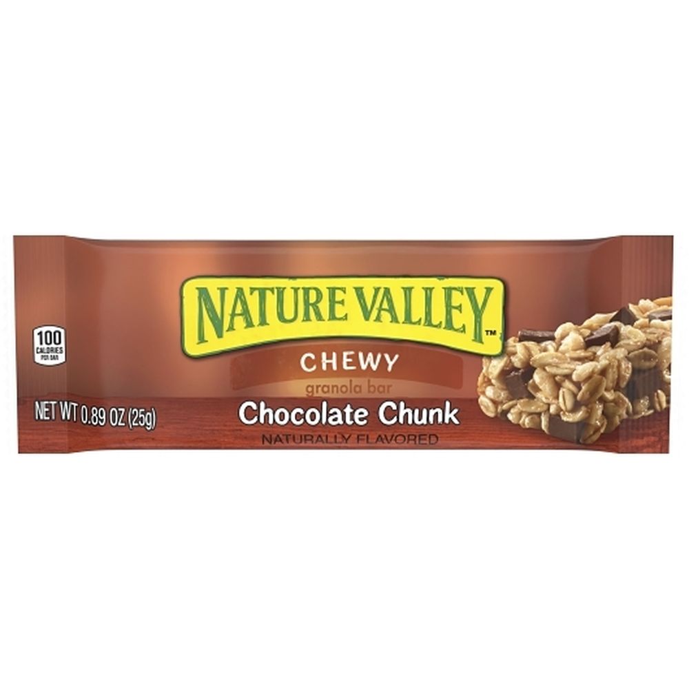 Nature Valley Chocolate Chip Chewy Granola Bar, 0.89 Ounce -- 120 Per Case