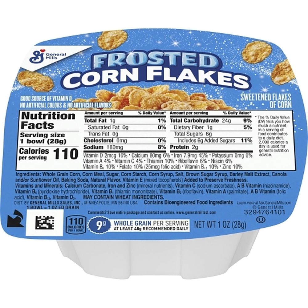 Frosted Corn Flakes Cereal, 1 Ounce -- 96 Per Case