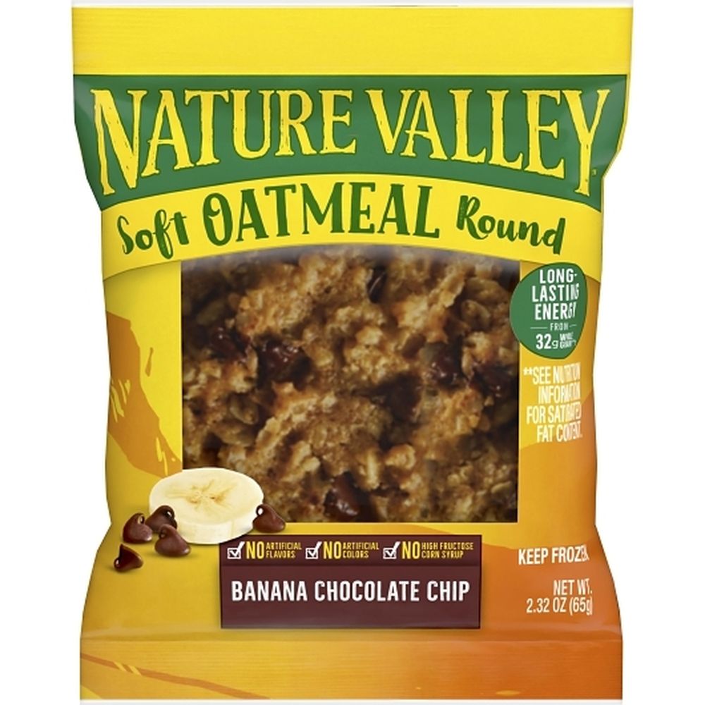 Nature Valley Banana Chocolate Chip Soft Oatmeal Round, 2.32 Ounce -- 72 Per Case