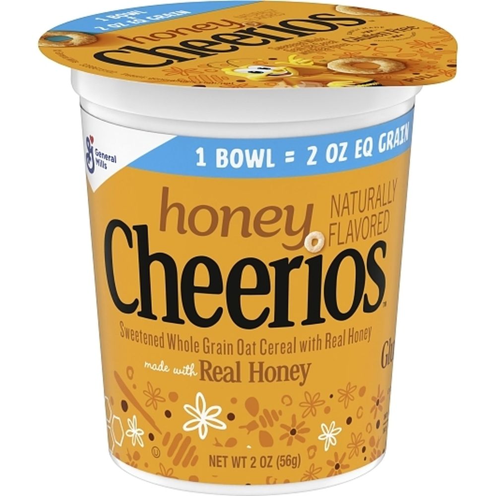Cheerios Sweetened Whole Grain Oat Cereal With Real Honey, 2 Ounce -- 60 Per Case