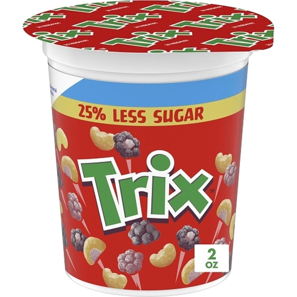 Trix 25 Percent Less Sugar Cereal, 2 Ounce -- 60 Per Case