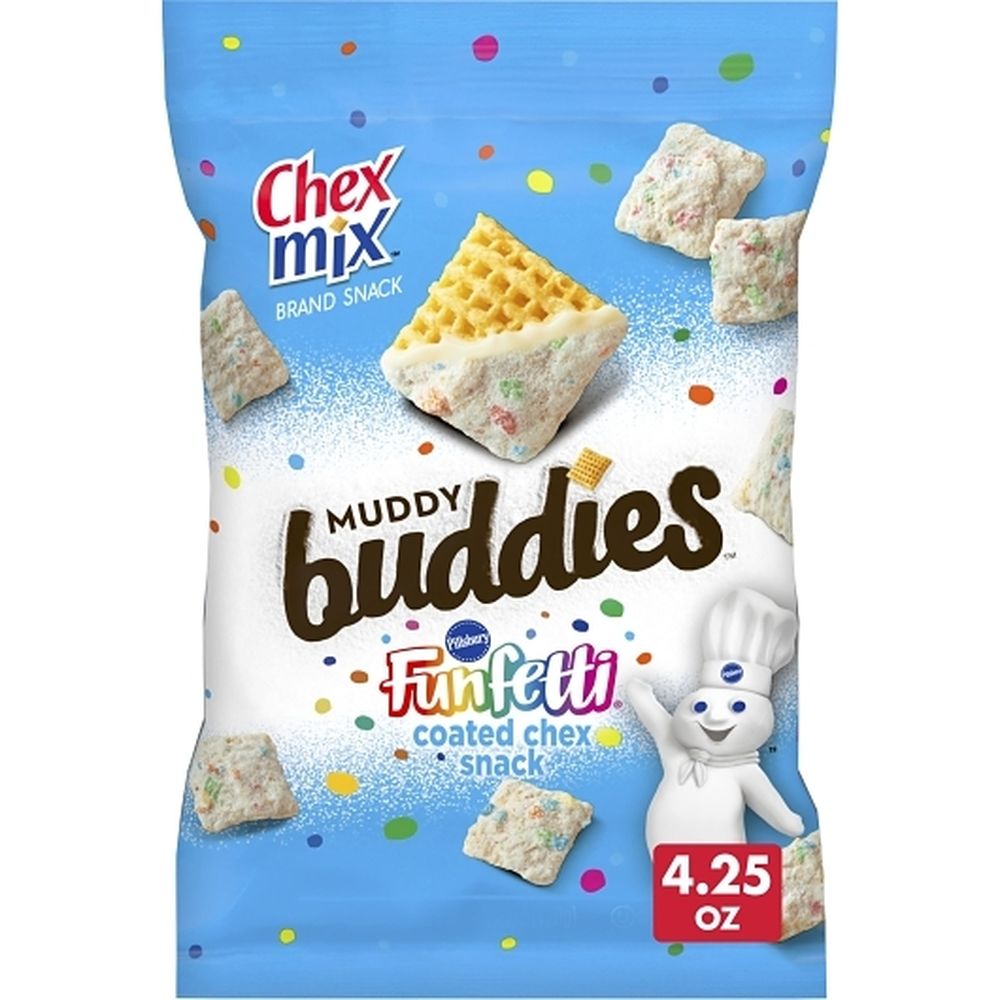Chex Mix Muddy Buddies Funfetti Coated Chex Snack, 4.25 Ounce -- 7 Per Case