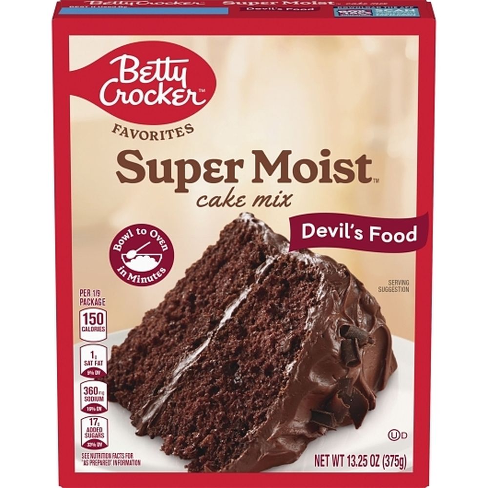 Betty Crocker Super Moist Devils Food Cake Mix, 13.25 Ounce -- 12 Per Case