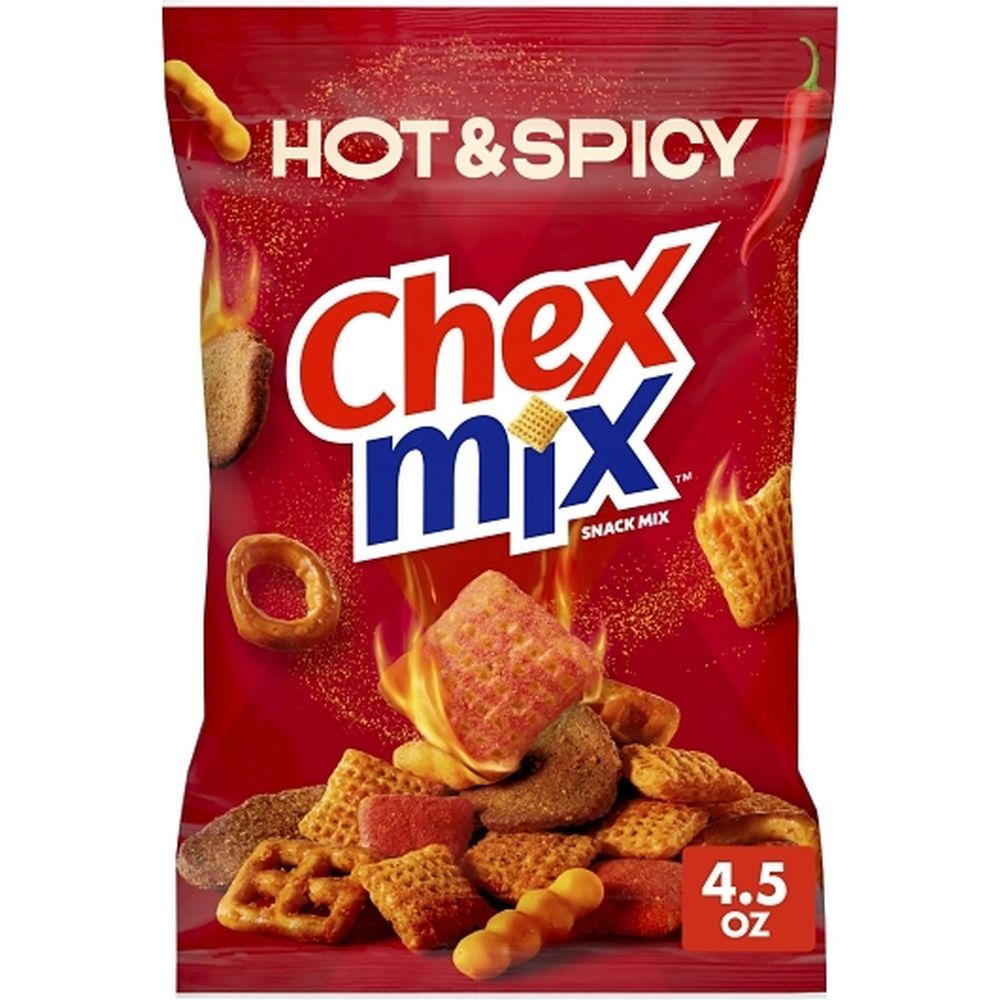 Chex Mix Savory Hot And Spicy Snack Mix, 4.5 Ounce -- 8 Per Case