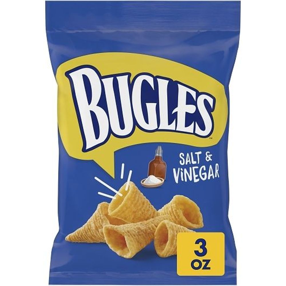 Bugles Salt And Vinegar Crispy Corn Snacks, 3 Ounce -- 6 Per Case