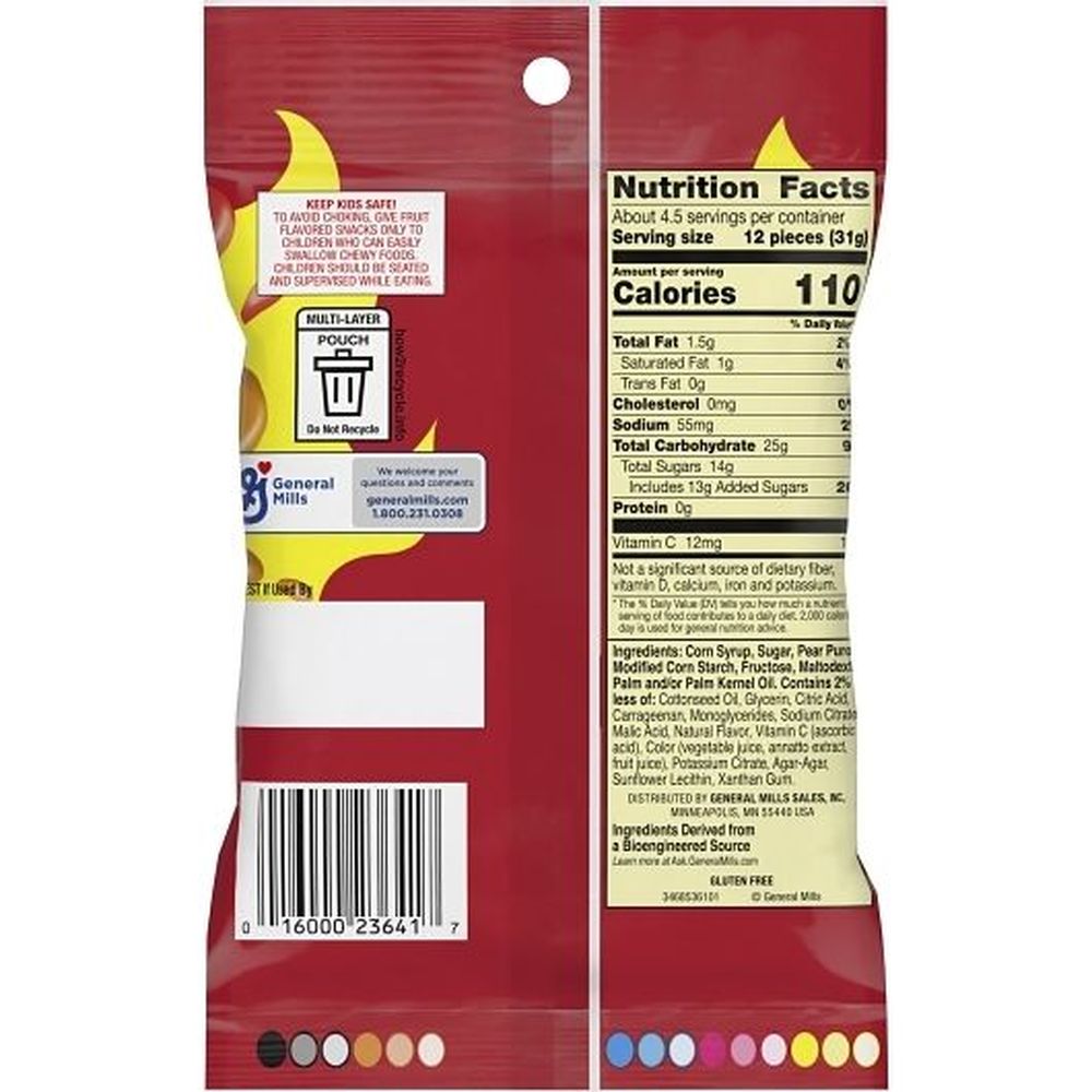 Gushers Sweet And Fiery Fruit Flavored Snacks, 5.13 Ounce -- 36 Per Case