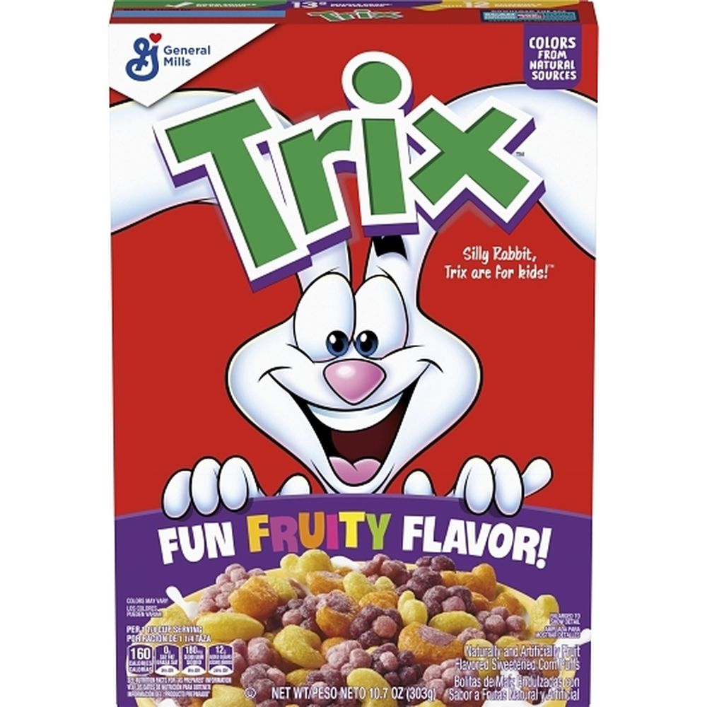 Trix Fruit-flavored Whole Grain Crispy Corn Puffs Breakfast Cereal, 10.7 Ounce -- 12 Per Case