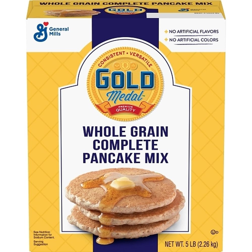 Gold Medal Whole Grain Complete Pancake Mix, 5 Pound -- 6 Per Case
