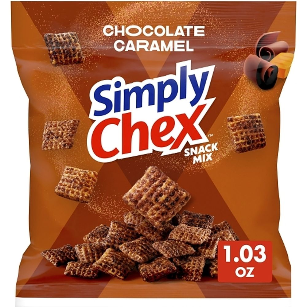 Chex Simply Chocolate Caramel Snack Mix, 1.03 Ounce -- 60 Per Case
