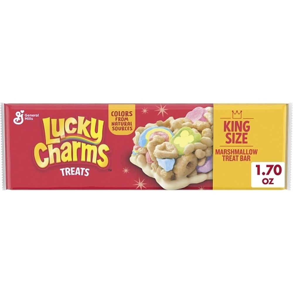 Lucky Charms King Size Marshmallow Treat Bar, 20.4 Ounce -- 8 Per Case