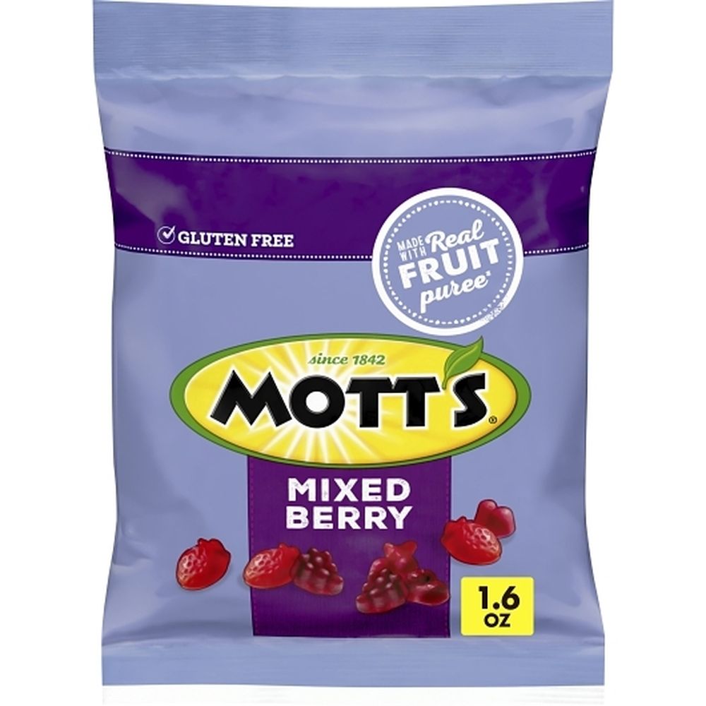 Mott's Mixed Berry Fruit Snacks, 1.6 Ounce -- 144 Per Case