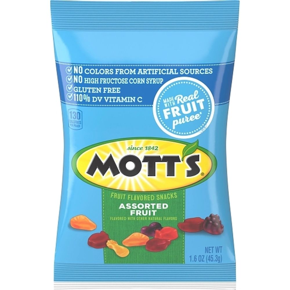 Mott's Assorted Fruit Snacks, 1.6 Ounce -- 144 Per Case