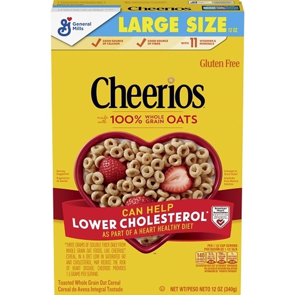 Cheerios Gluten Free Large Size Original Breakfast Cereal, 12 Ounce -- 14 Per Case
