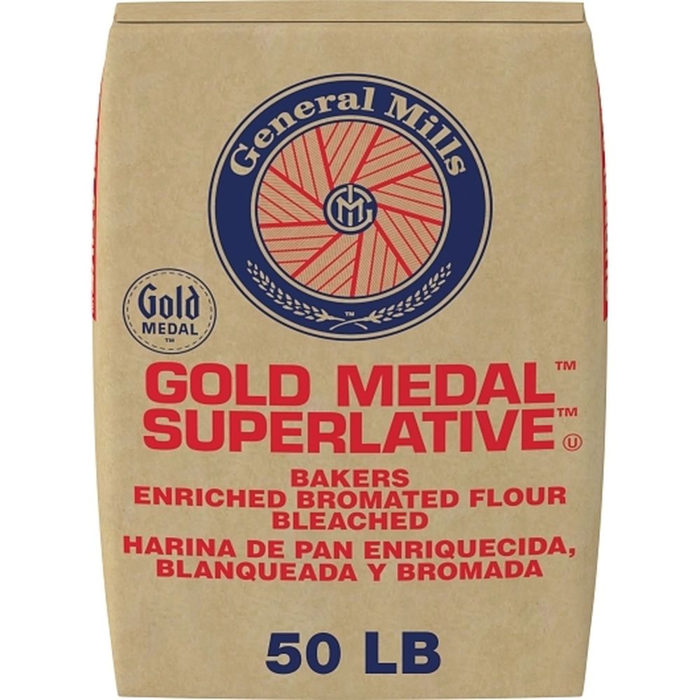 Gold Medal Superlative Bakers Enriched Bromated Bleached Flour, 50 Pound